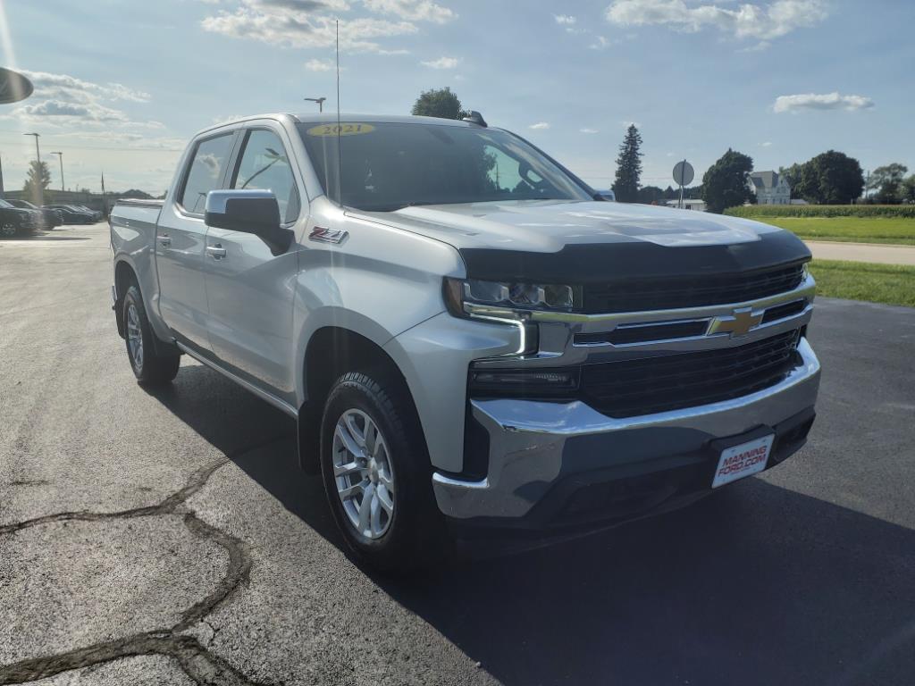 Used 2021 Chevrolet Silverado 1500 LT with VIN 1GCUYDED2MZ365598 for sale in Dekalb, IL