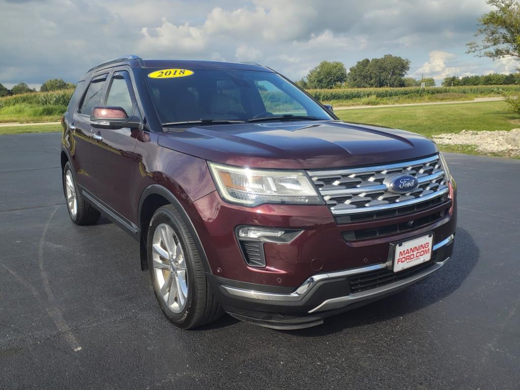 Used 2018 Ford Explorer Limited with VIN 1FM5K8F88JGC52384 for sale in Dekalb, IL