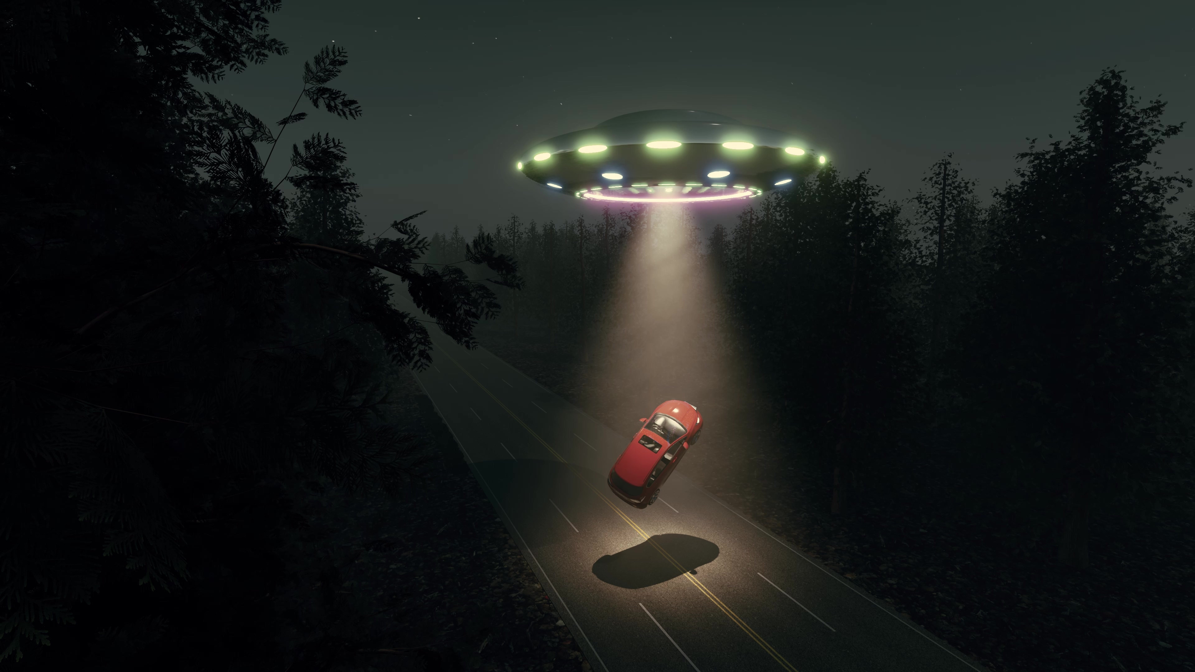 Car being abducted  