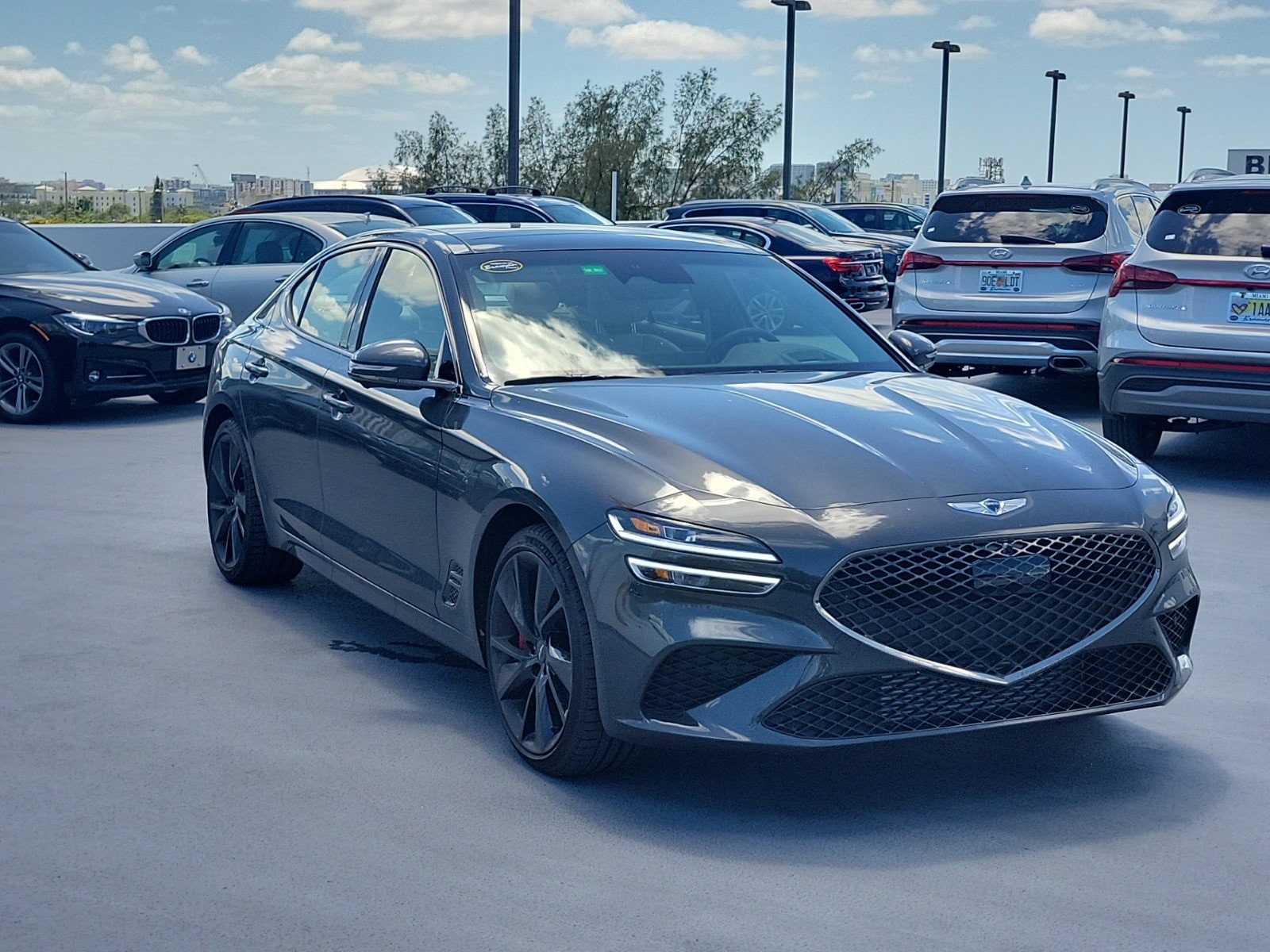 Used 2023 GENESIS G70 Standard with VIN KMTG54TE4PU134500 for sale in Miami, FL