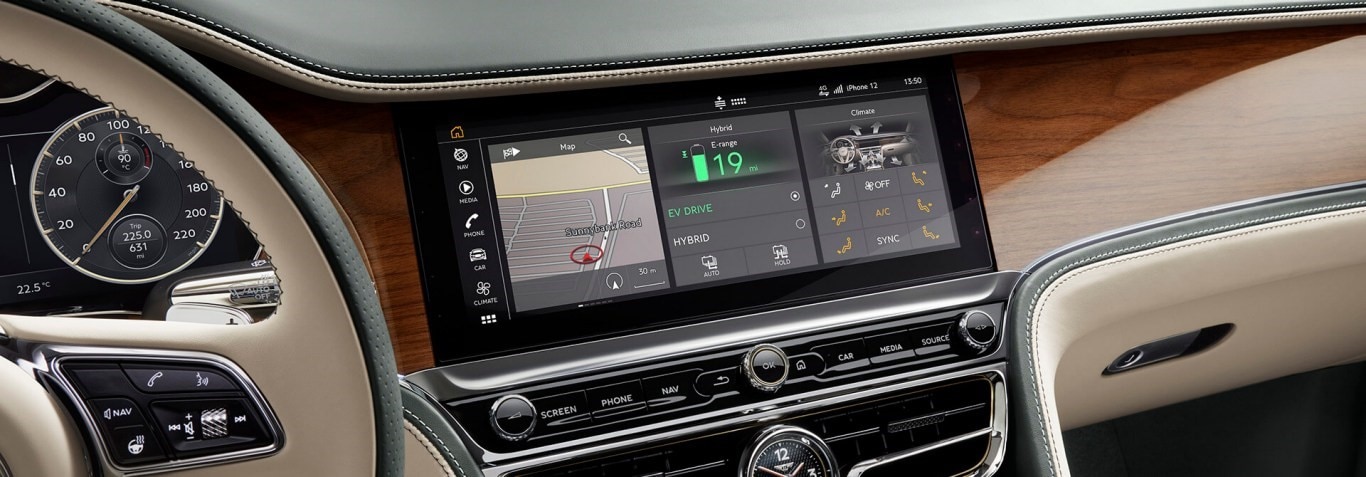 Bentley Flying Spur Hybrid Infotainment System