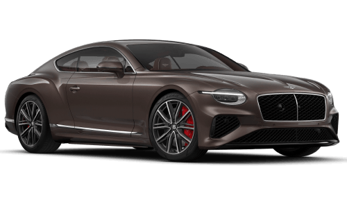 2026 Bentley Continental GT in Arabica in three quarter angle.