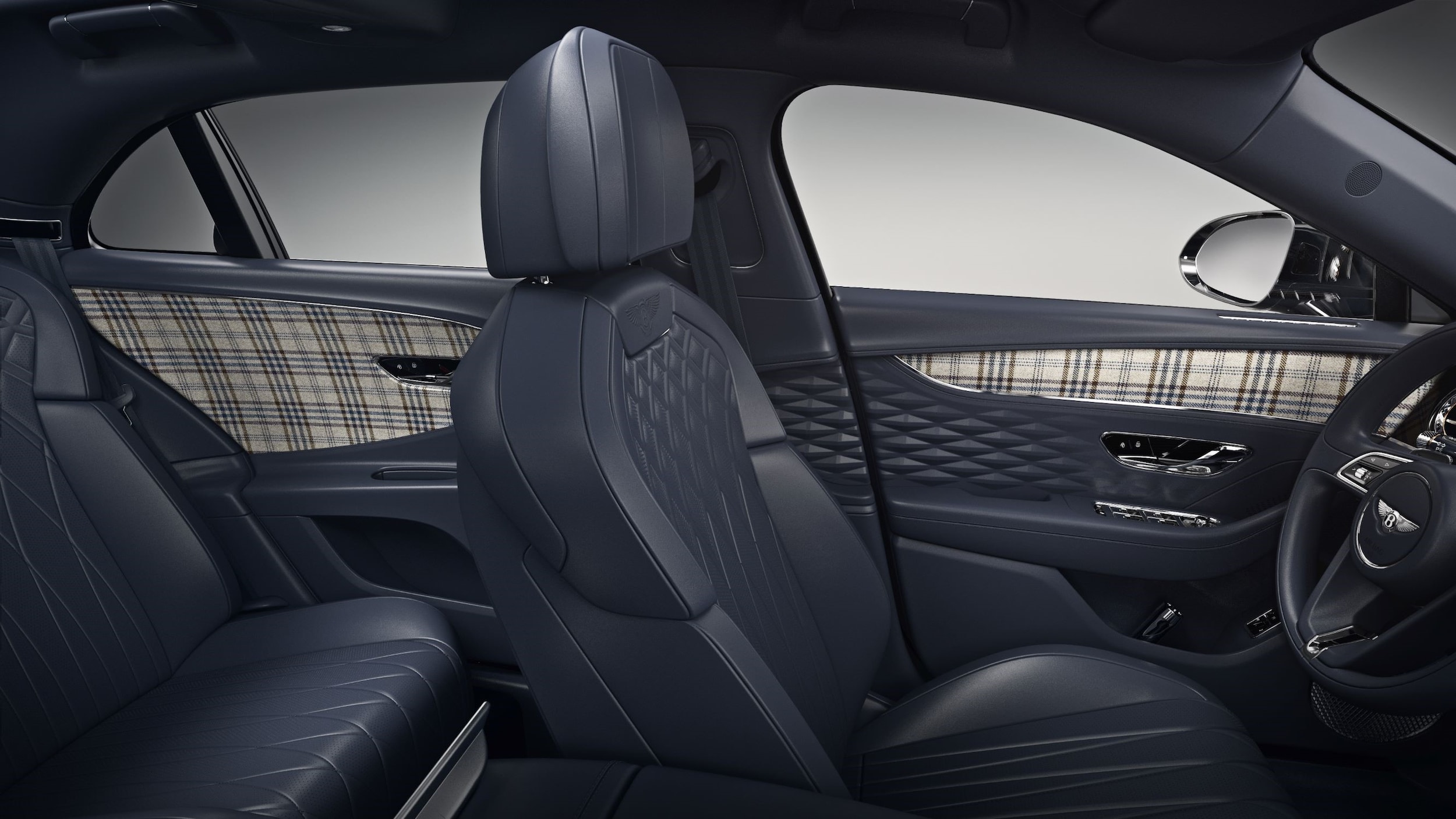Bentley Flying Spur with Tweed Interior