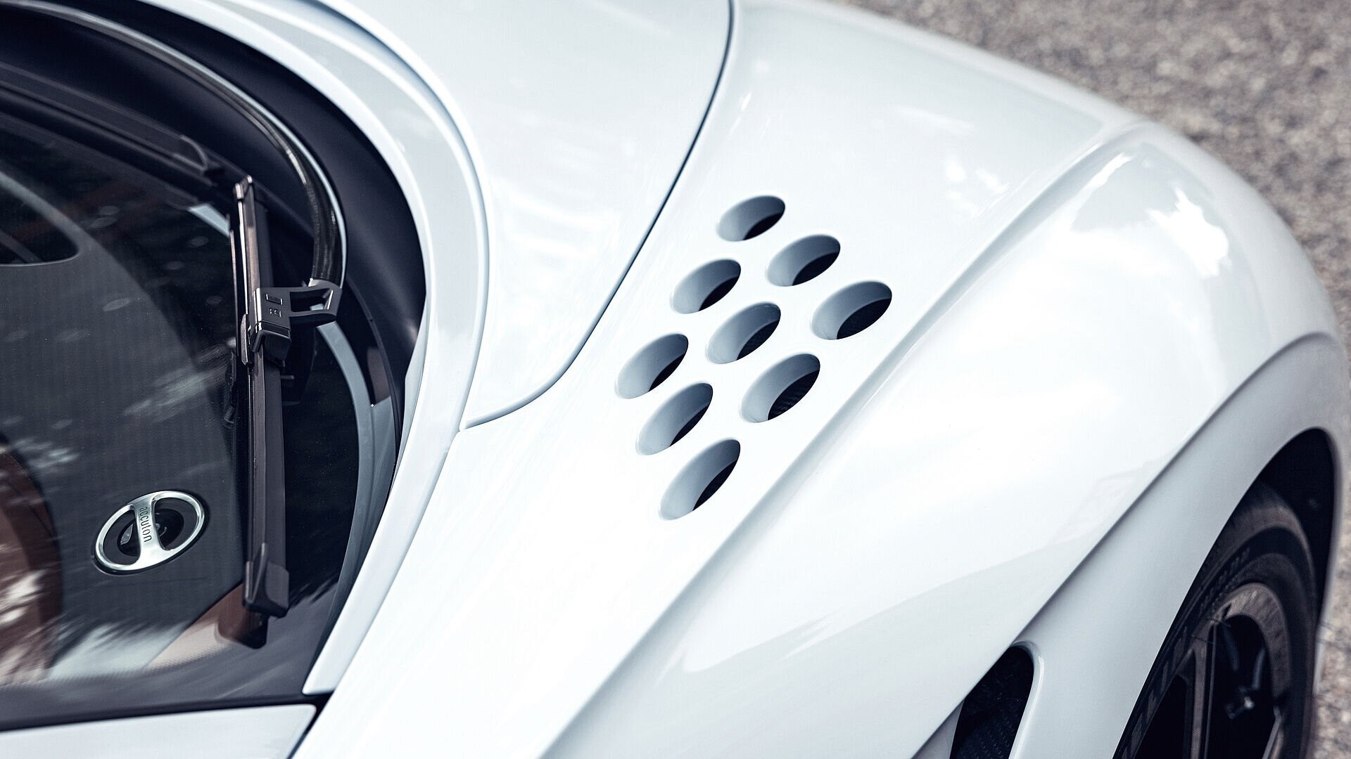 Bugatti Chiron Exhaust Air Holes in Miami, FL