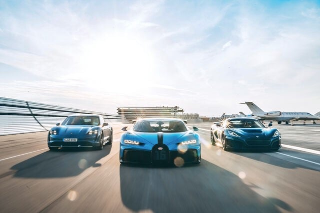 Bugatti Lineup in Miami , FL