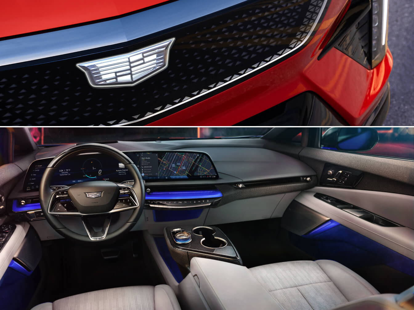 2026 Cadillac OPTIQ Interior and Front Bumper