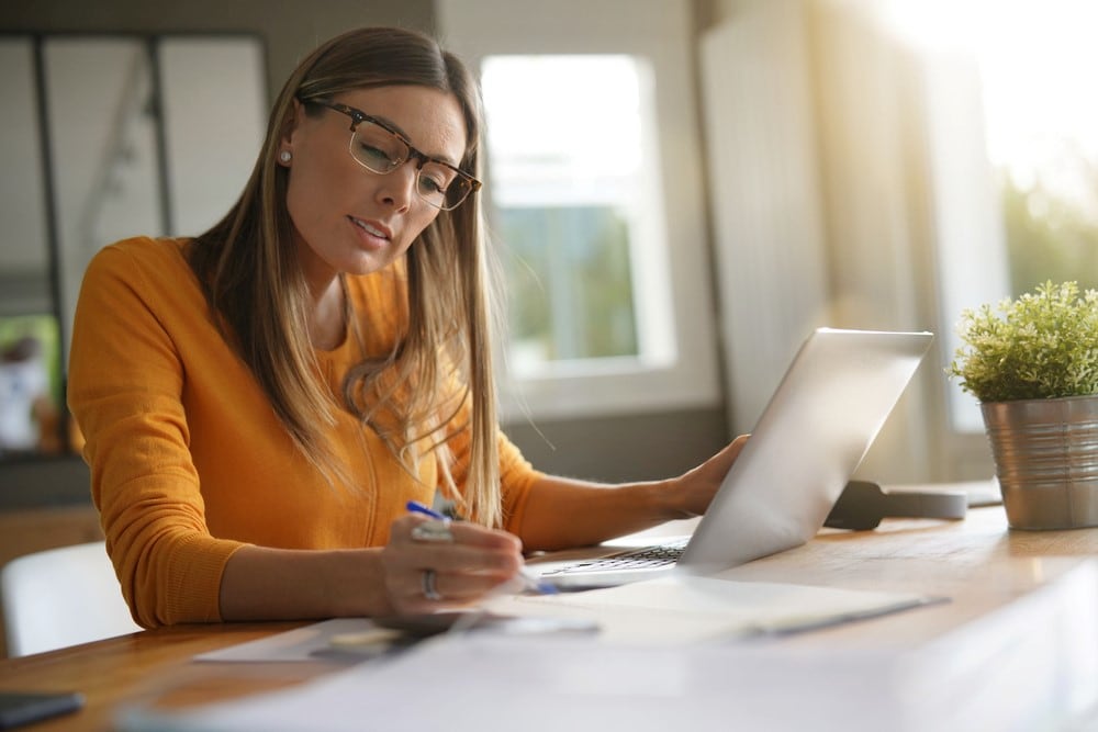 Girl Doing Research