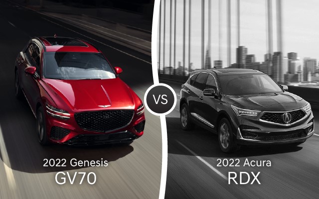 2022 Genesis GV70 vs. 2022 Acura RDX
