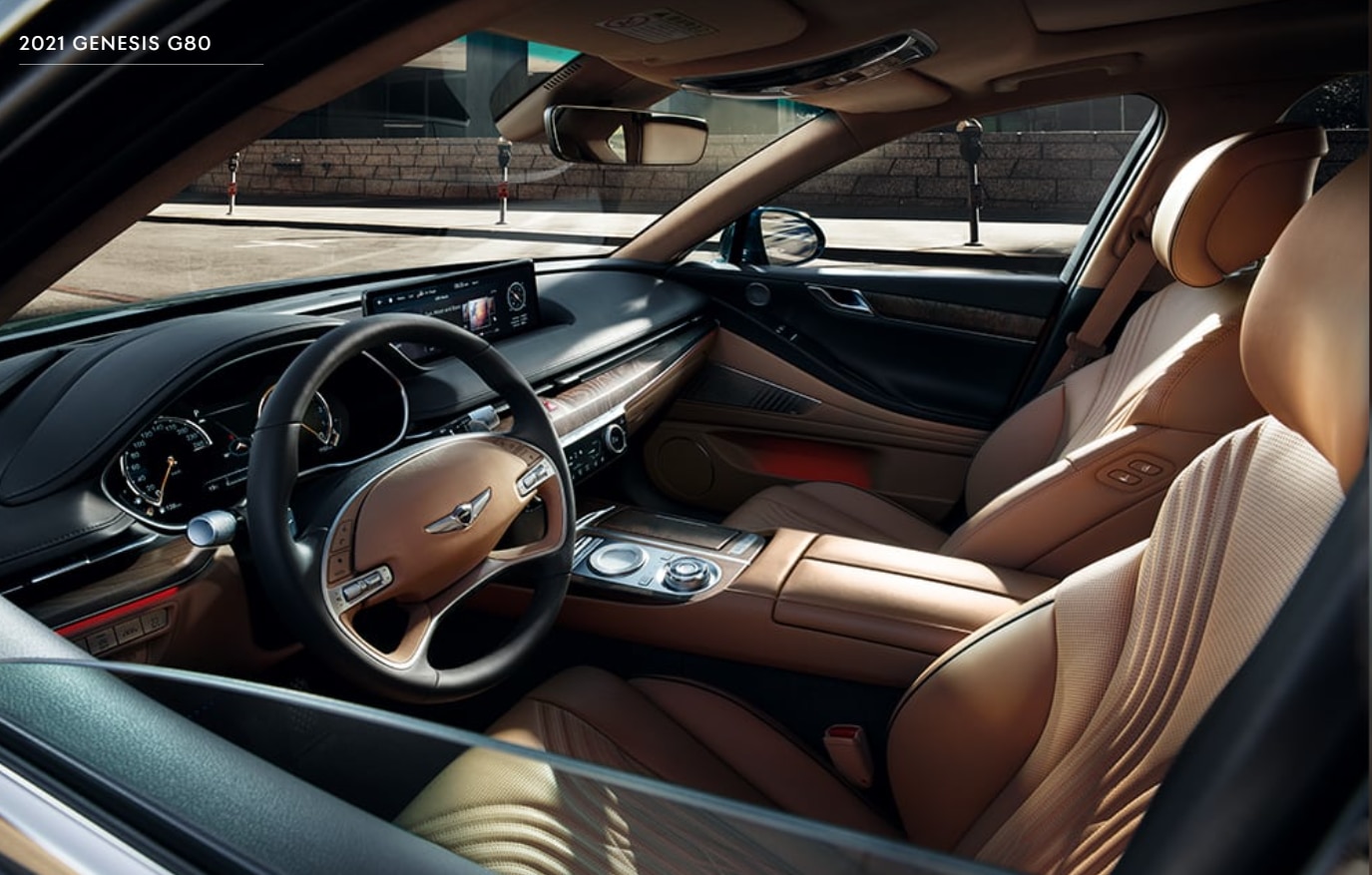 2021 Genesis G80 Interior