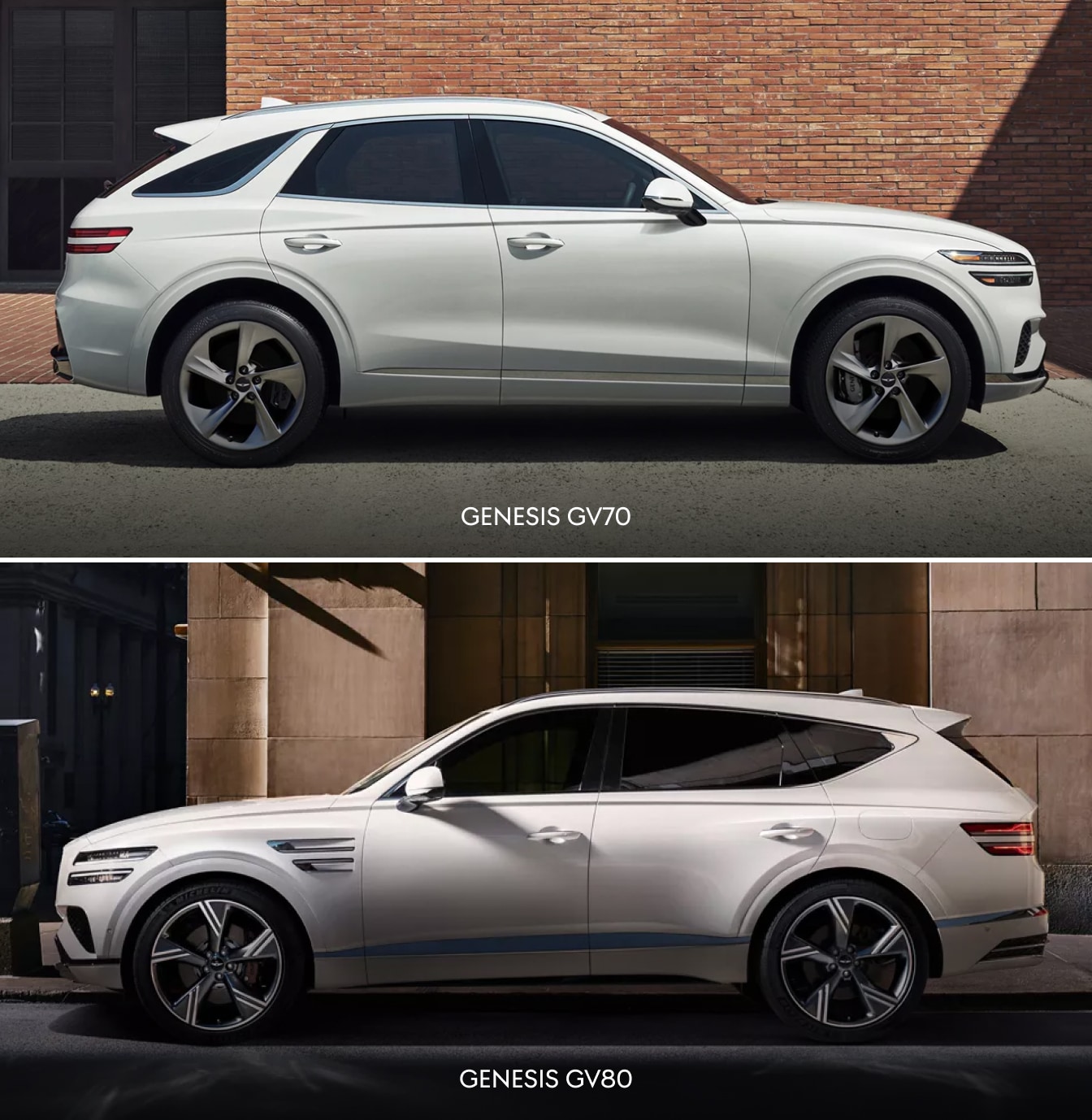Genesis GV70 vs. Genesis GV80 Dimensions