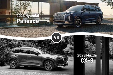 2023 Hyundai Palisade vs. 2023 Mazda CX-9