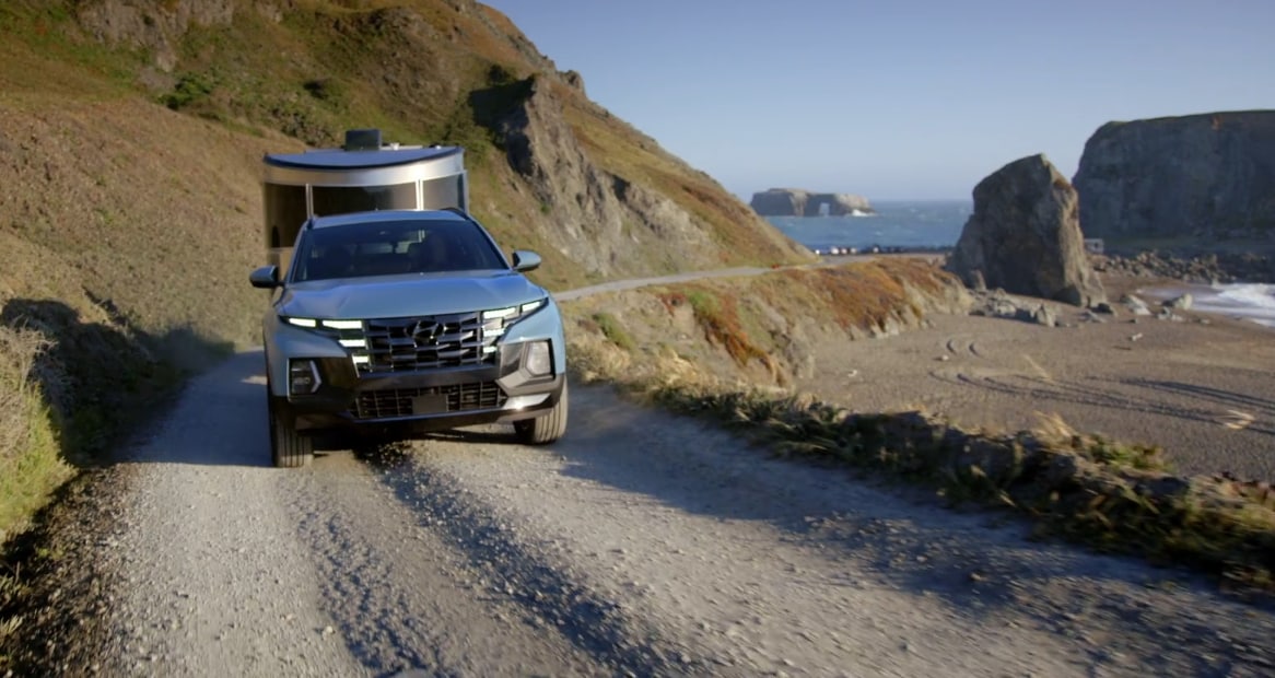 2022 Hyundai Santa Cruz towing trailer