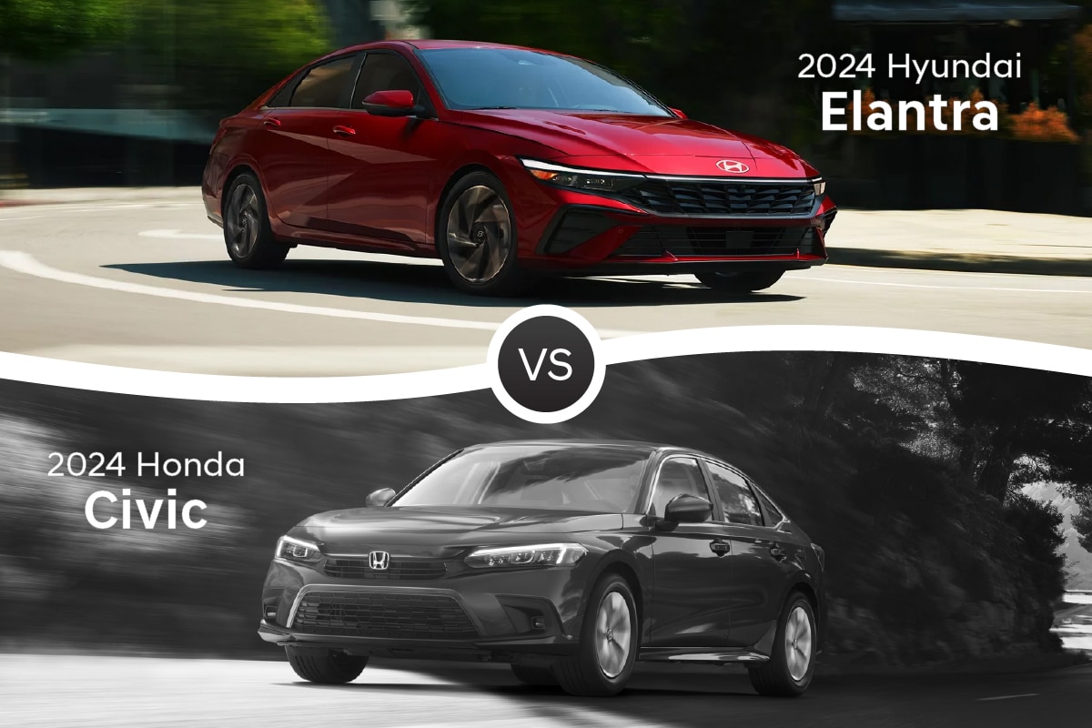 2024 Hyundai Elantra vs. 2024 Honda Civic Sedan