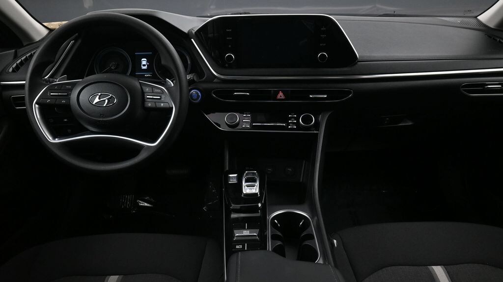 Certified 2023 Hyundai Sonata Hybrid Blue Sedan