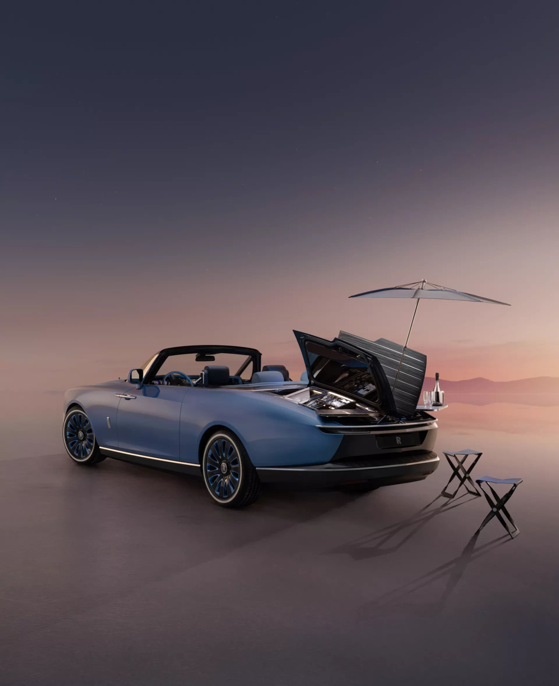 Rolls-Royce's Newest Car Features Its Own Cocktail Tables for