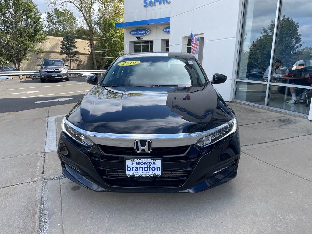 Used 2019 Honda Accord EX-L with VIN 1HGCV1F51KA049763 for sale in Branford, CT