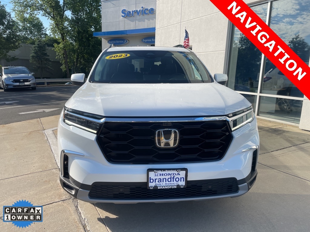 Used 2023 Honda Pilot Elite with VIN 5FNYG1H84PB014980 for sale in Branford, CT