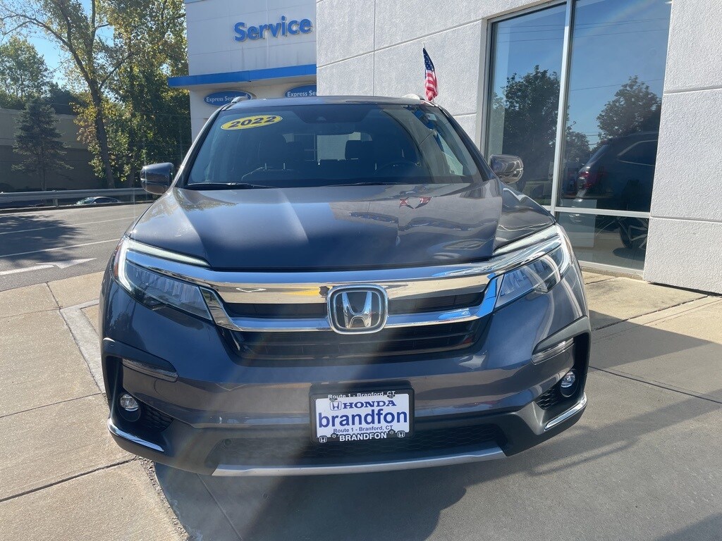 Used 2022 Honda Pilot Touring with VIN 5FNYF6H95NB014587 for sale in Branford, CT