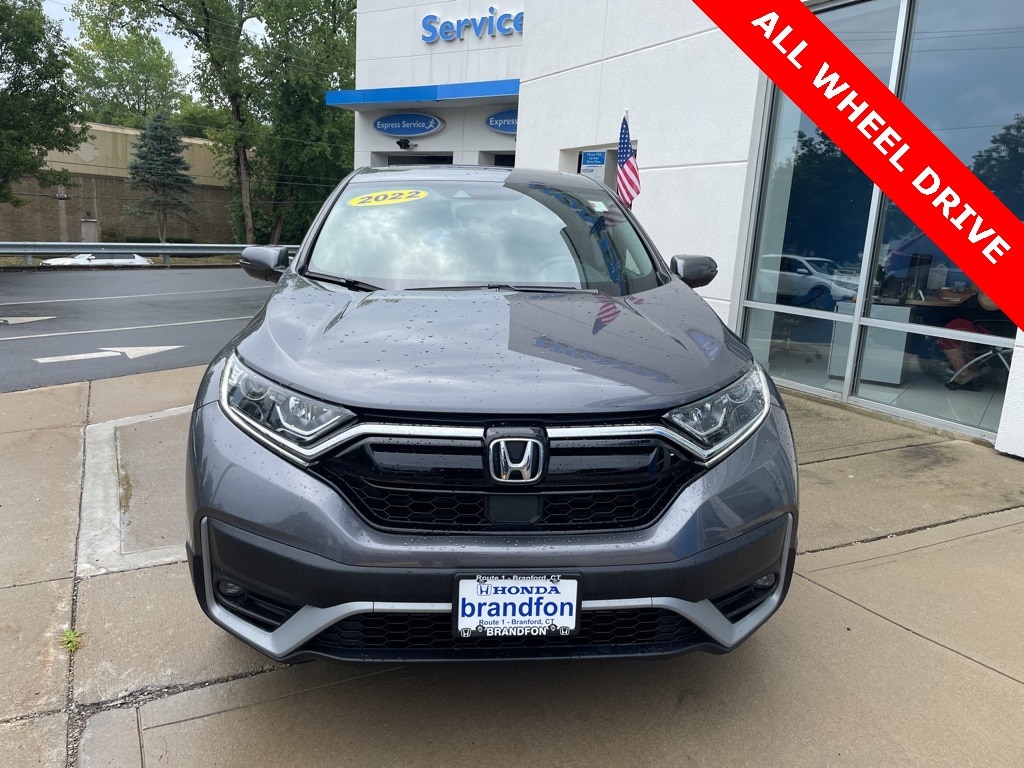 Used 2022 Honda CR-V EX with VIN 2HKRW2H53NH666717 for sale in Branford, CT