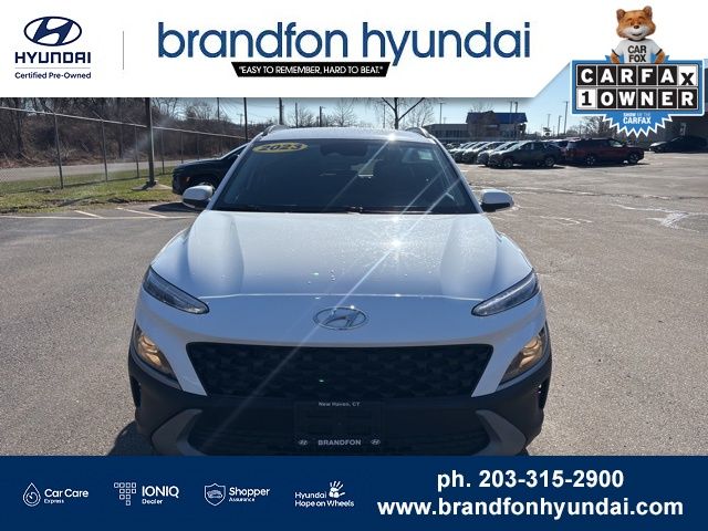 Used 2023 Hyundai Kona SEL with VIN KM8K6CAB2PU971587 for sale in New Haven, CT