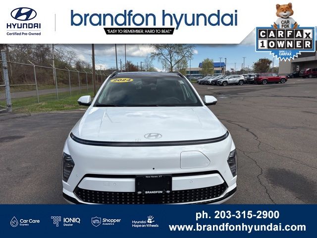 Certified 2024 Hyundai Kona EV Limited with VIN KM8HE3A63RU009110 for sale in New Haven, CT