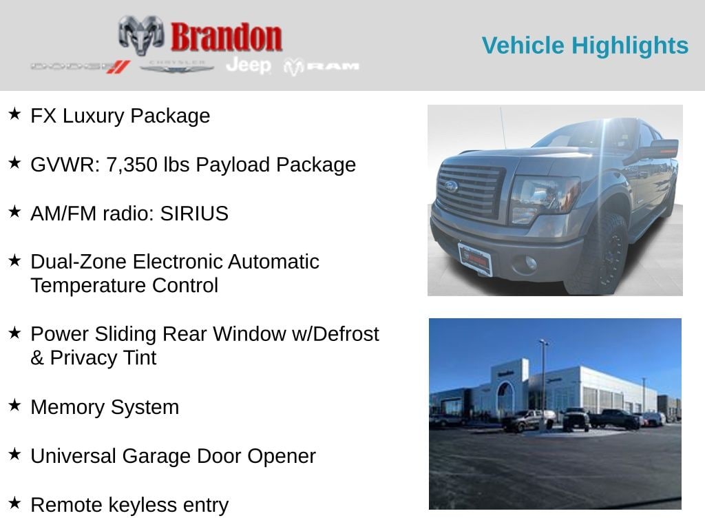 Used 2012 Ford F-150 FX4 Truck