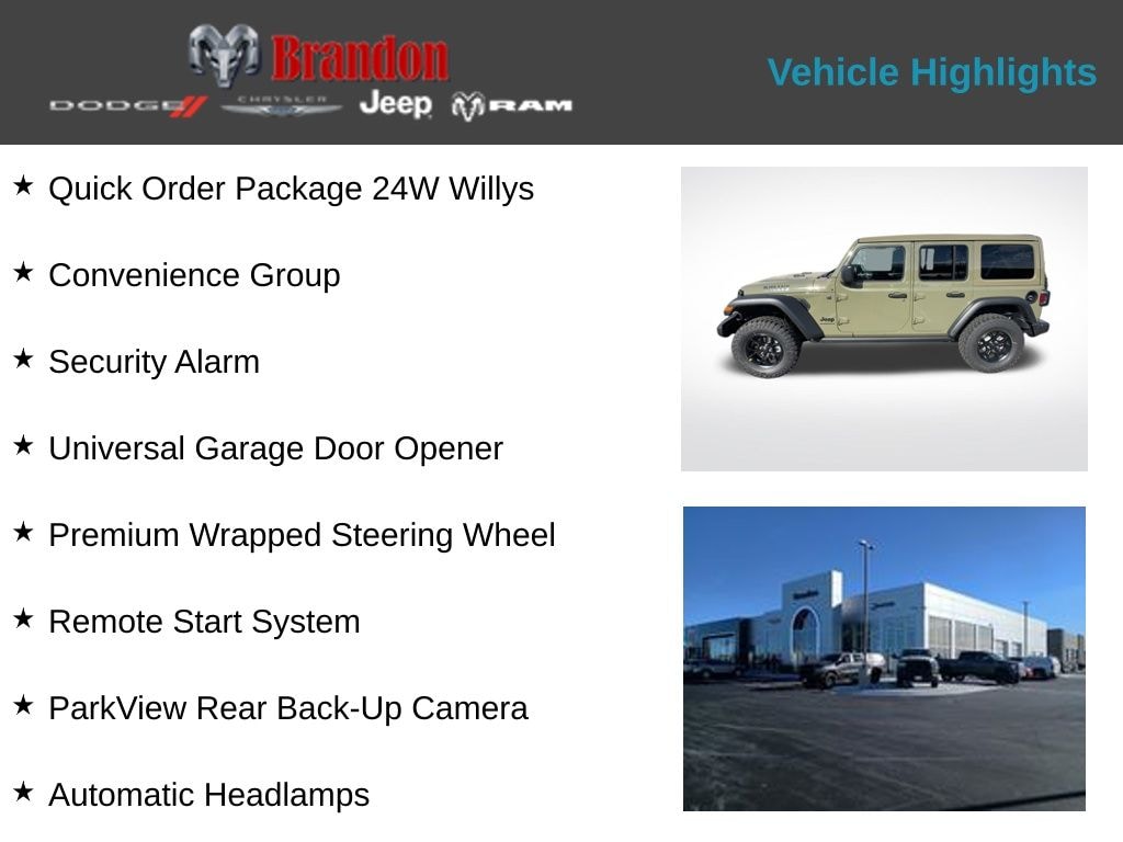 New 2025 Jeep Wrangler Sport Sport Utility