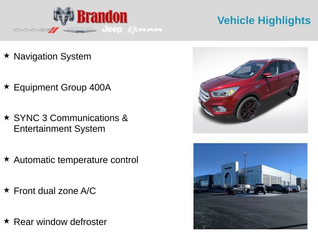 Certified 2019 Ford Escape Titanium SUV