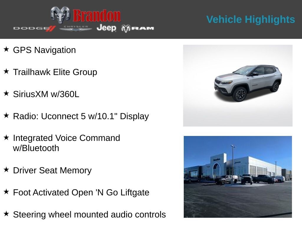 New 2025 Jeep Compass Trailhawk Sport Utility