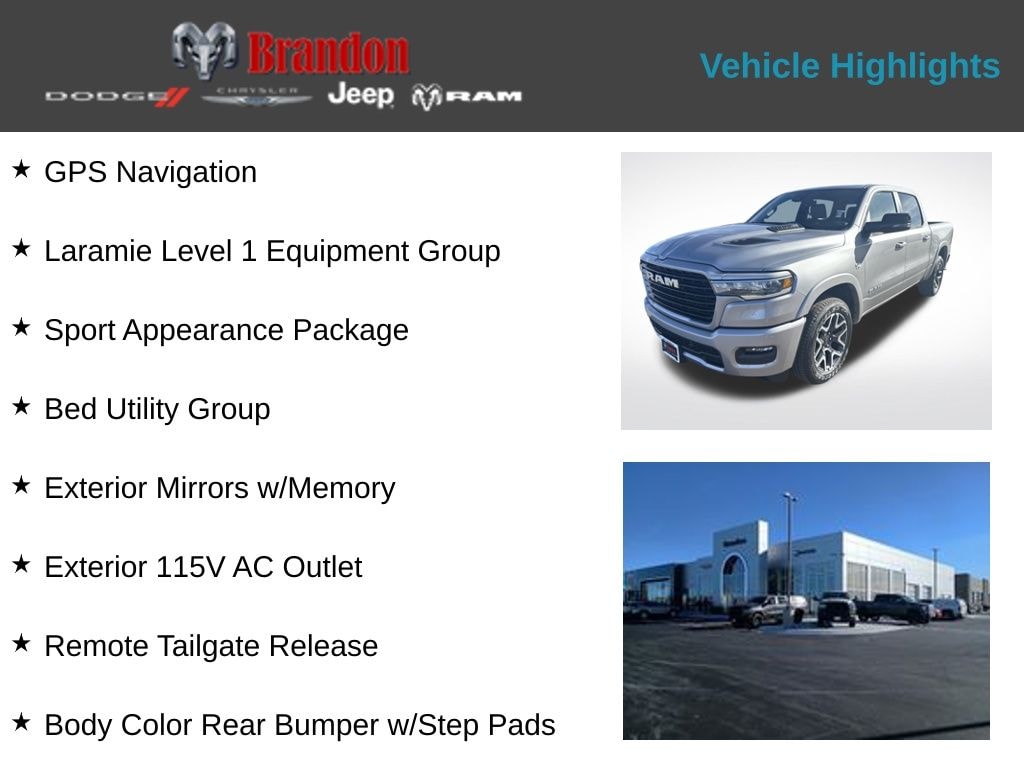 New 2026 Ram 1500 Laramie Pickup