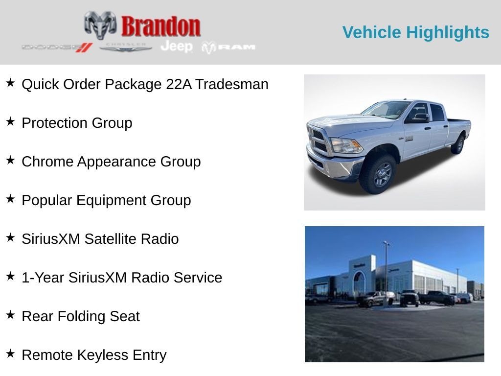 Used 2018 Ram 3500 Tradesman Truck