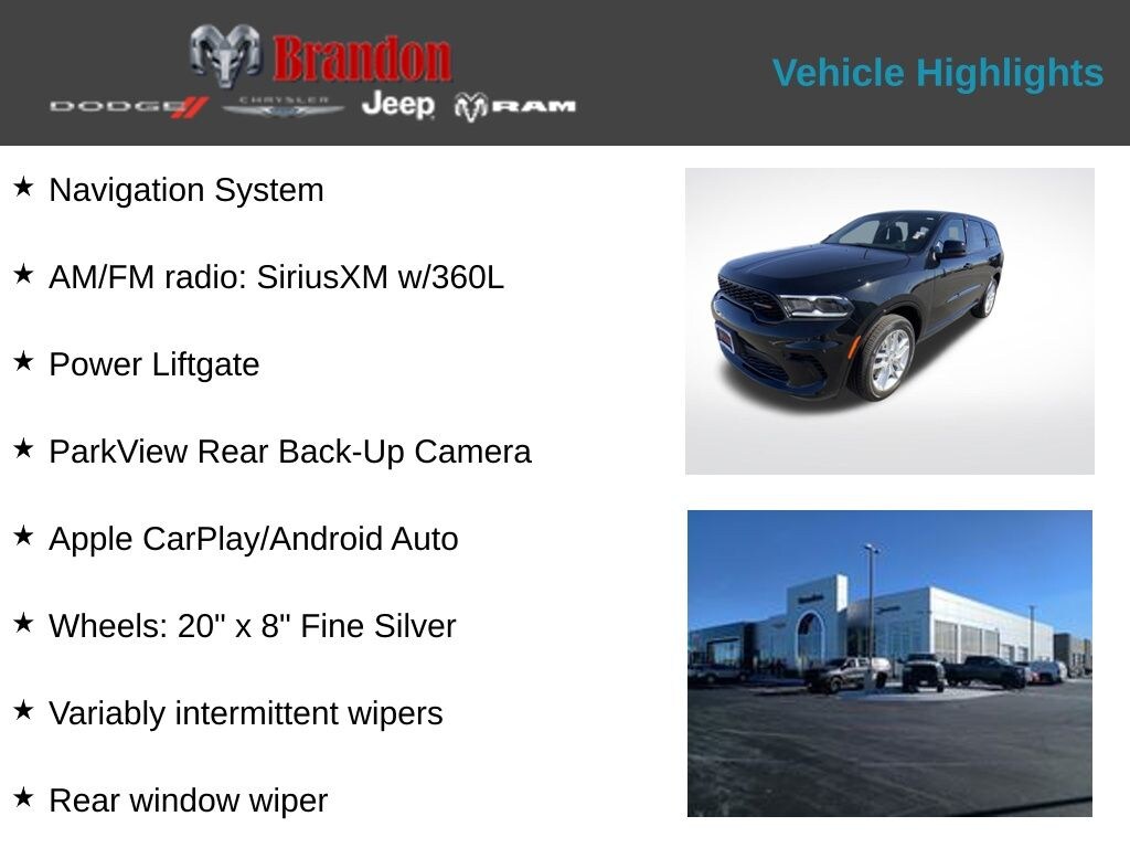 New 2026 Dodge Durango GT Sport Utility