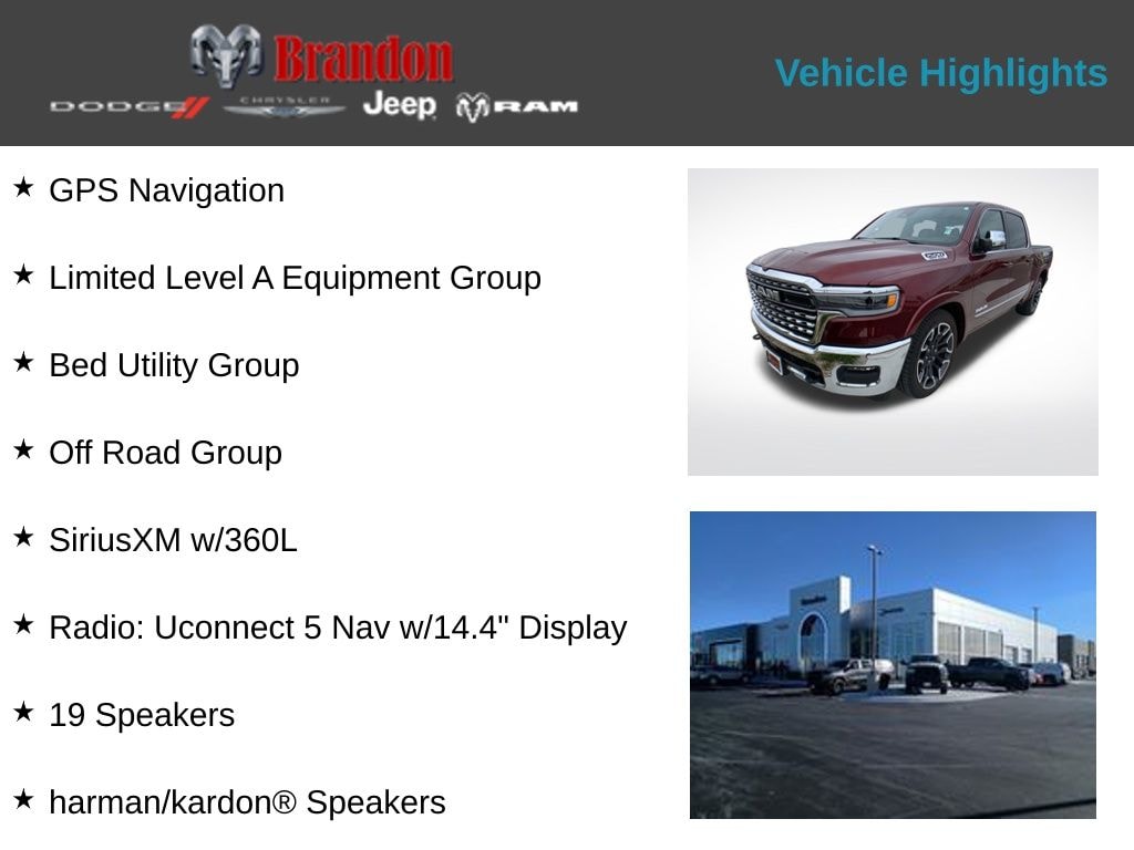 New 2025 Ram 1500 Limited Pickup