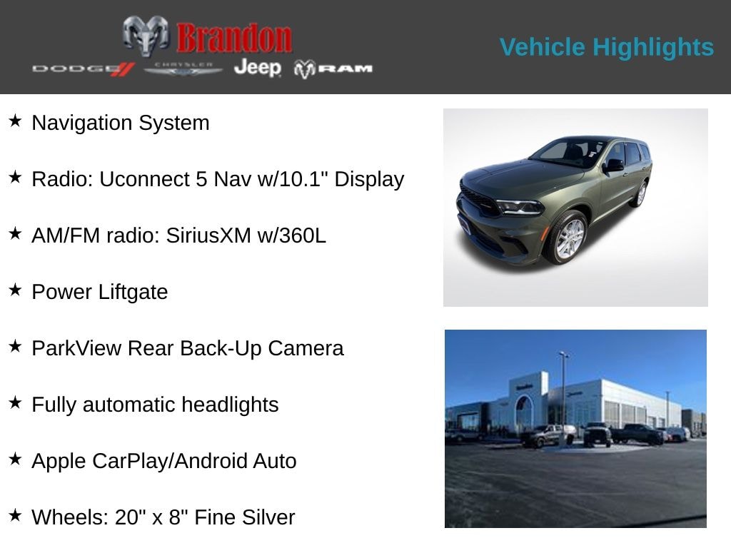 New 2026 Dodge Durango GT Sport Utility