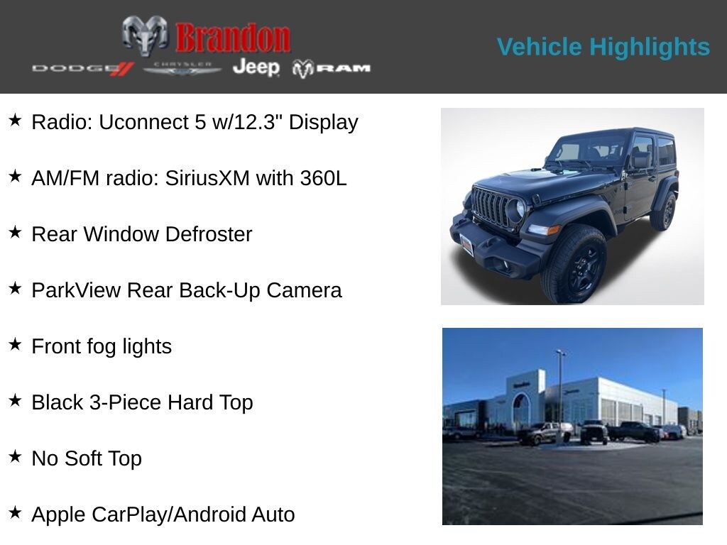 New 2026 Jeep Wrangler Sport Sport Utility