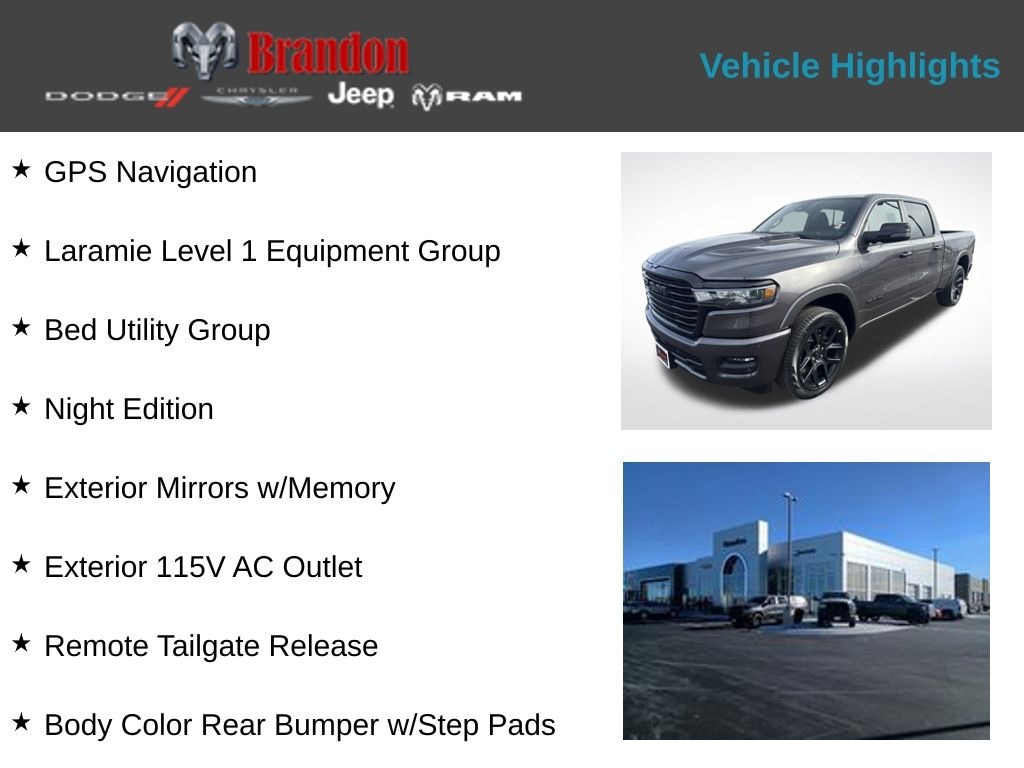 New 2026 Ram 1500 Laramie Pickup