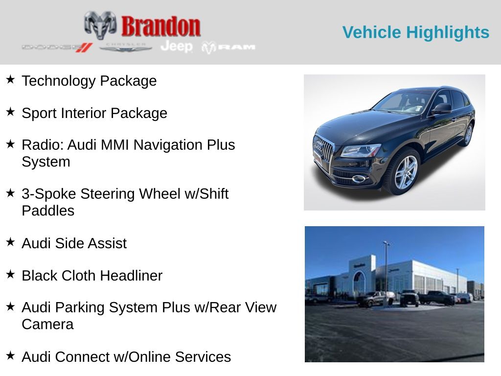 Used 2015 Audi Q5 Premium Plus with VIN WA1DGAFP5FA147029 for sale in Loveland, CO