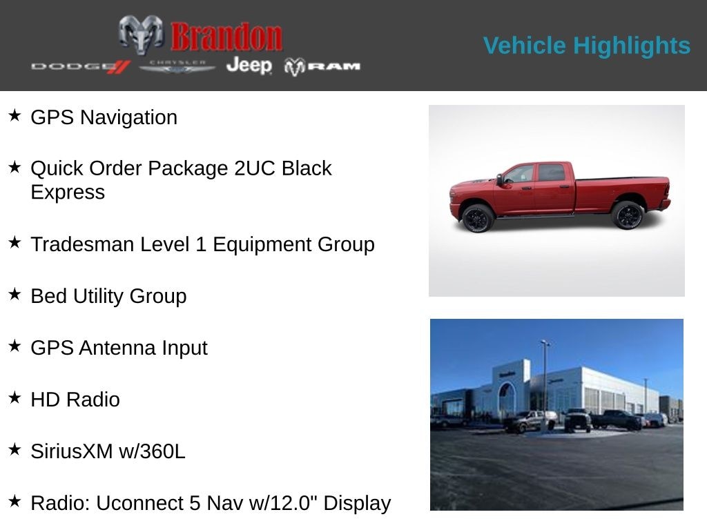 New 2026 Ram 2500 Tradesman Pickup