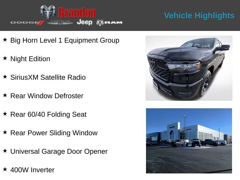 New 2026 Ram 1500 Big Horn/Lone Star Pickup