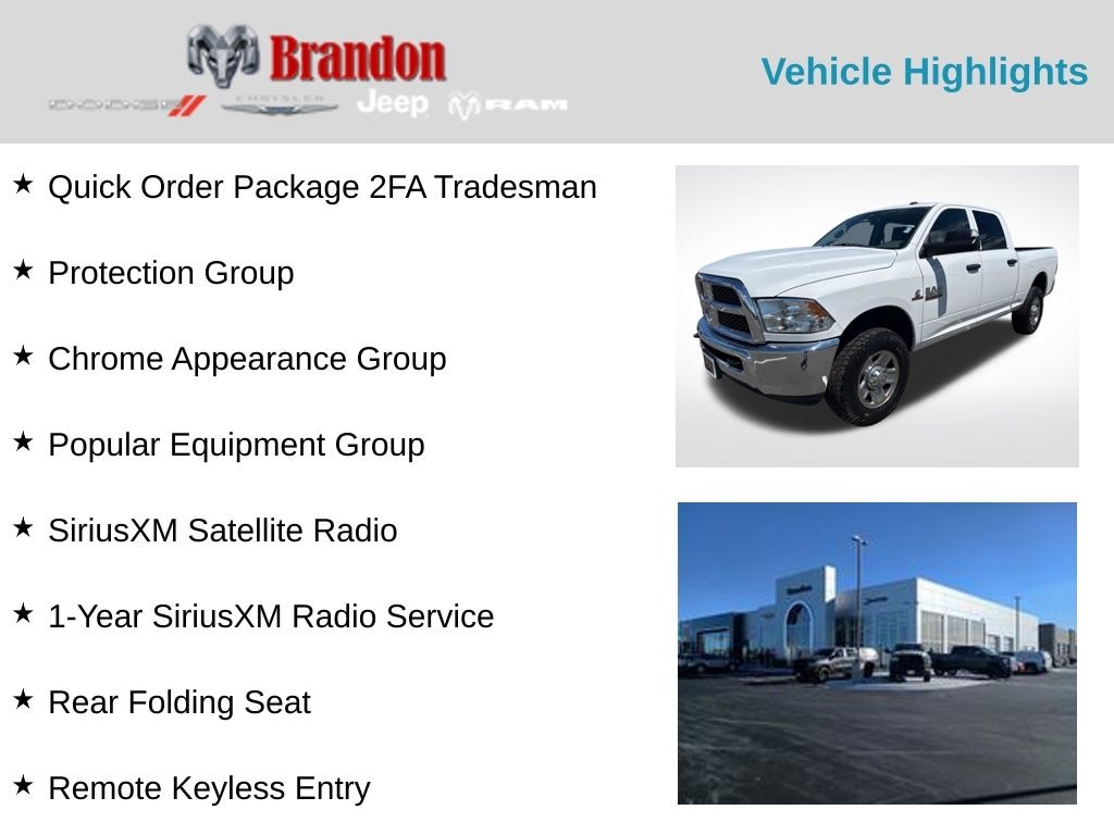 Used 2018 Ram 3500 Tradesman Truck