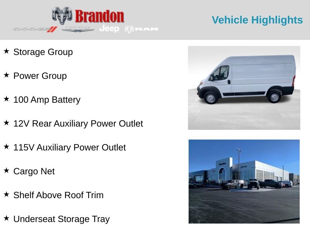 New 2026 Ram ProMaster PROMASTER 2500 TRADESMAN CARGO VAN HIGH ROOF 136' Cargo Van