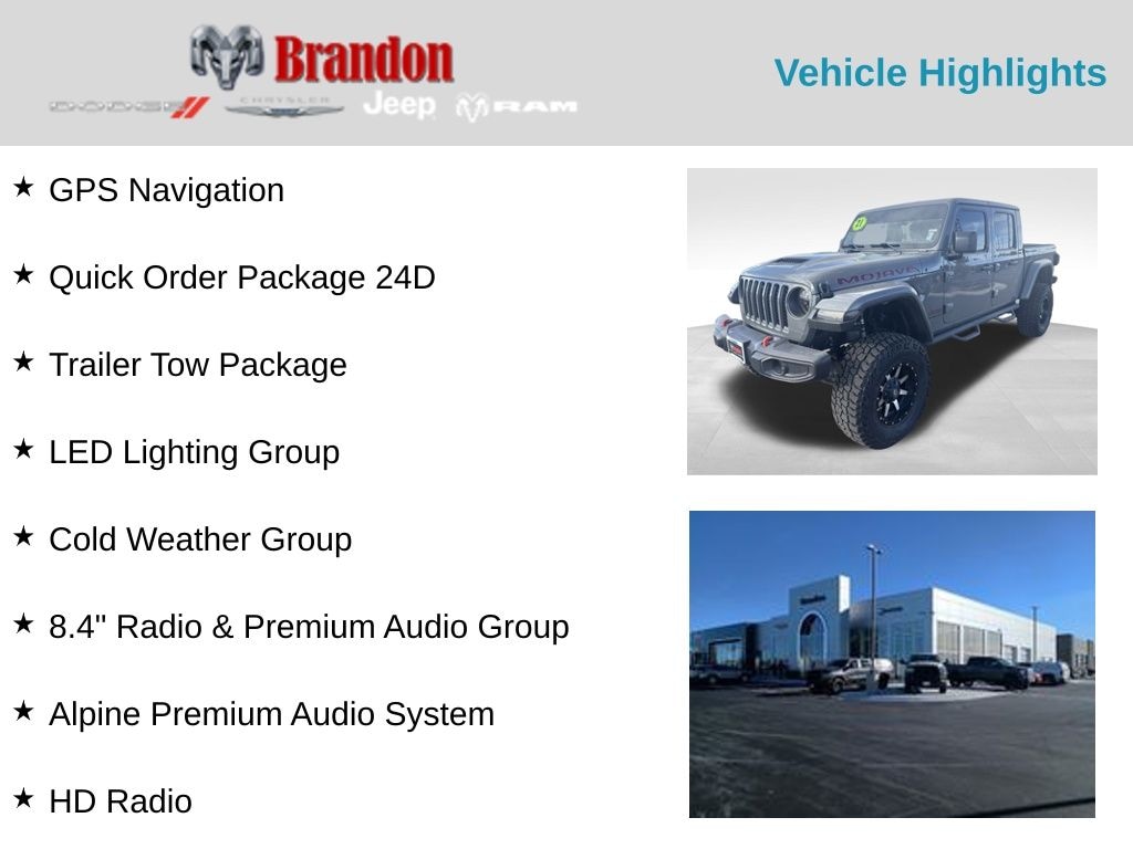 Used 2021 Jeep Gladiator Mojave Truck