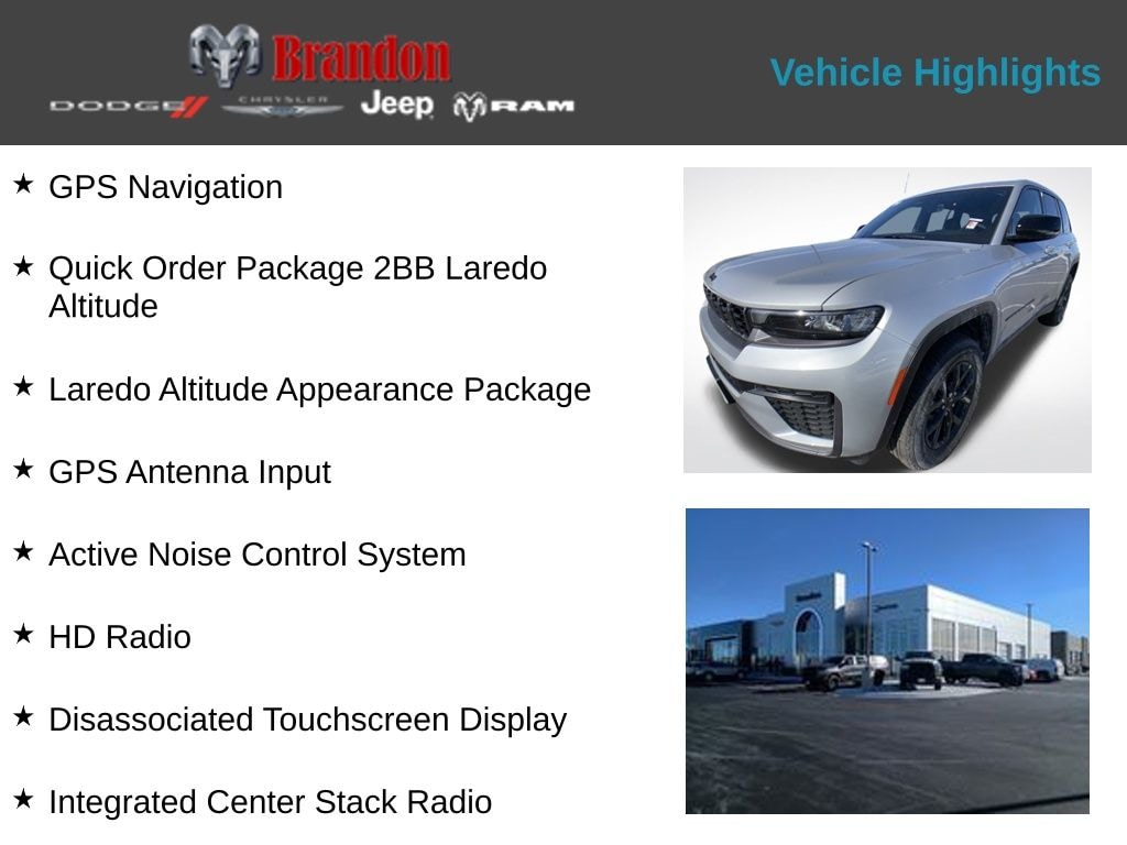 New 2026 Jeep Grand Cherokee Laredo Sport Utility