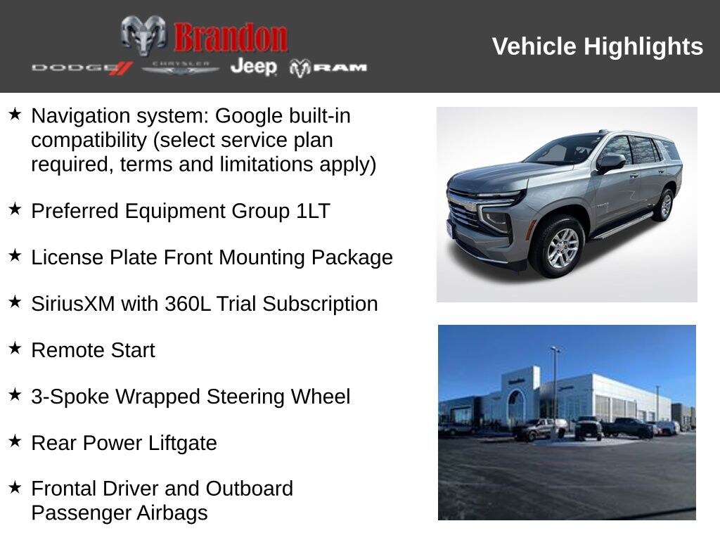 Used 2025 Chevrolet Tahoe LT SUV