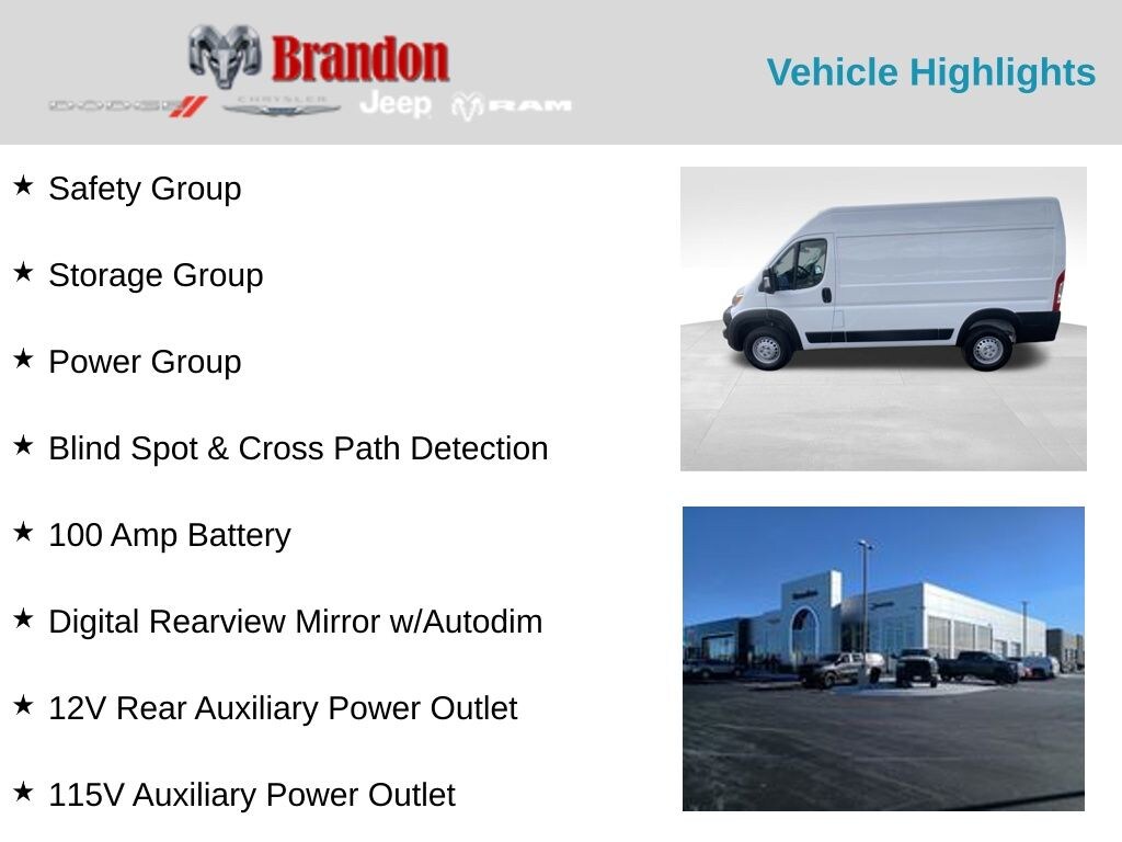 New 2026 Ram ProMaster PROMASTER 2500 TRADESMAN CARGO VAN HIGH ROOF 136' Cargo Van