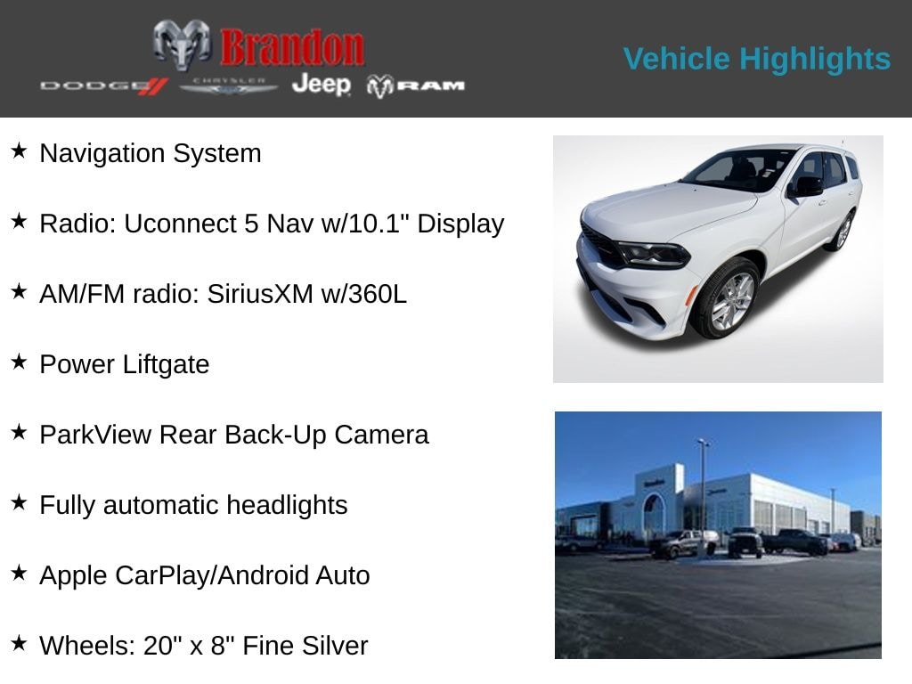 New 2026 Dodge Durango GT Sport Utility