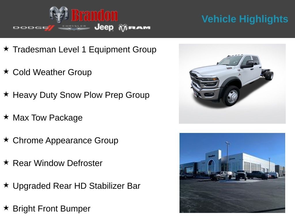 New 2026 Ram 5500 Chassis Cab Tradesman/Big Horn Pickup