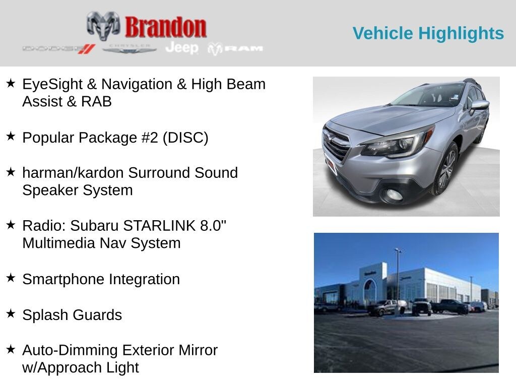 Used 2018 Subaru Outback 3.6R SUV