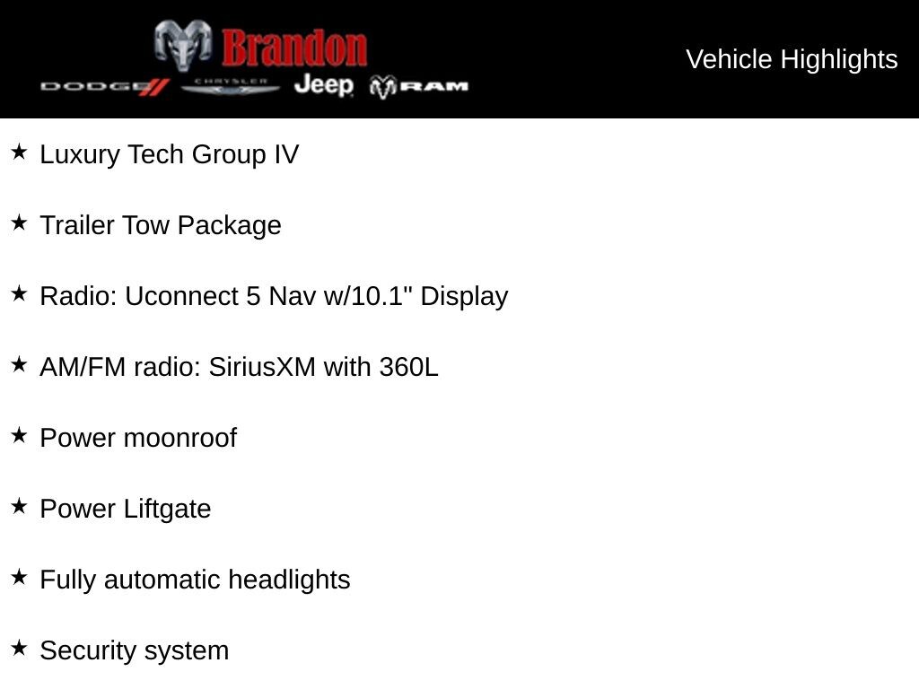 New 2025 Jeep Grand Cherokee L Overland Sport Utility