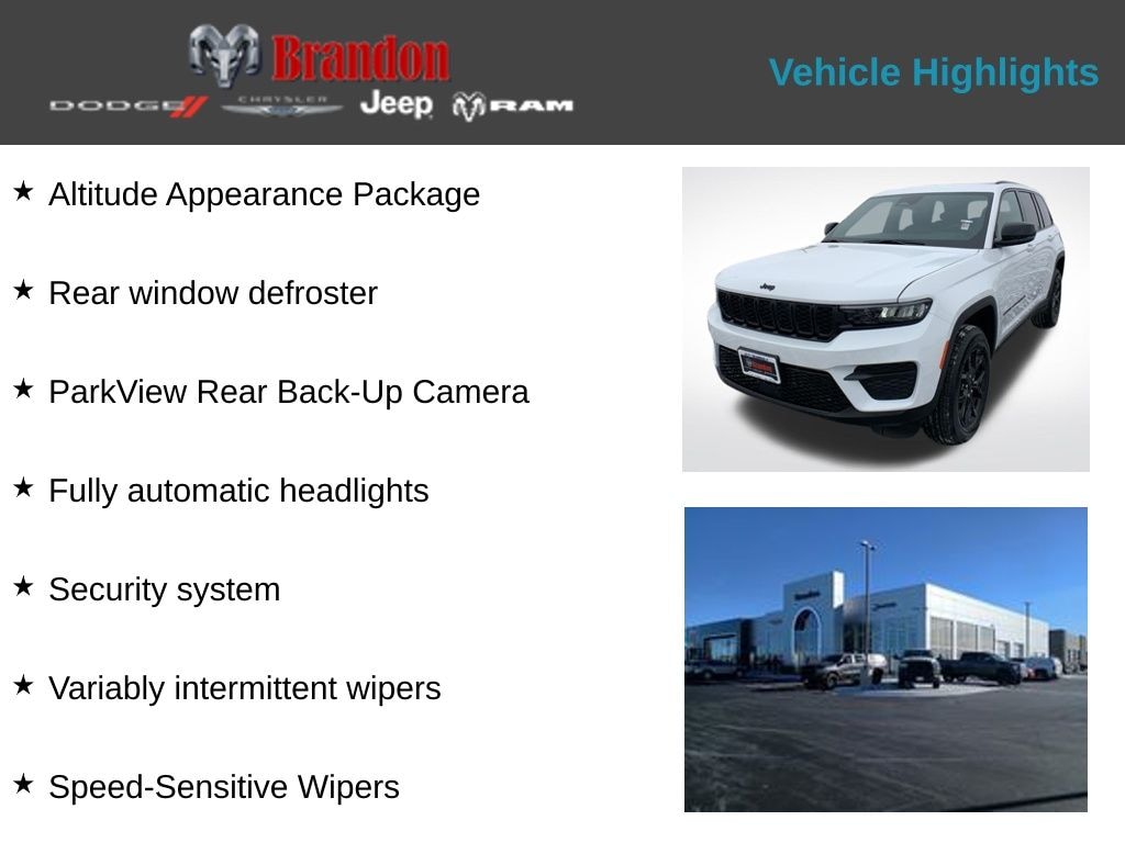 New 2025 Jeep Grand Cherokee Laredo Sport Utility